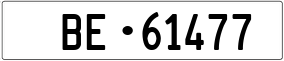 Trailer License Plate